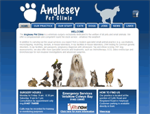Tablet Screenshot of angleseypetclinic.co.uk